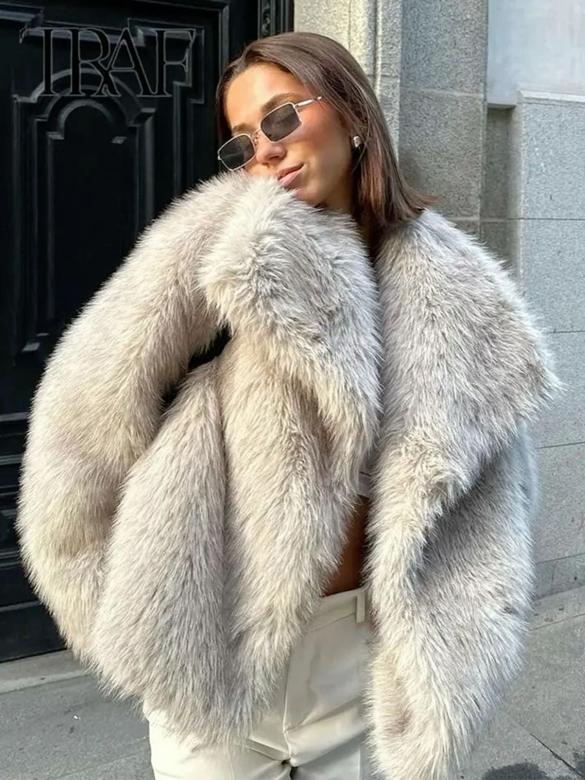 GISELE | PALTON DIN FURĂ ARTIFICIALĂ