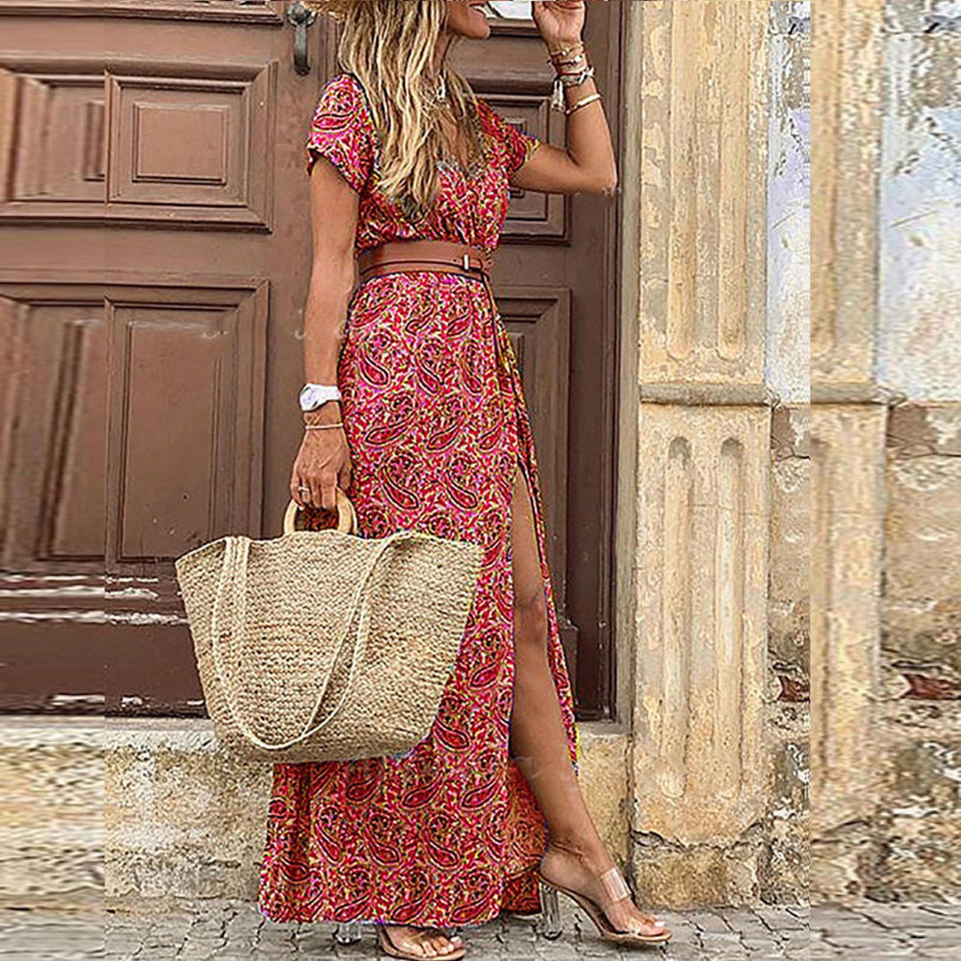 Liora | Rochie maxi Ibiza în stil hippie