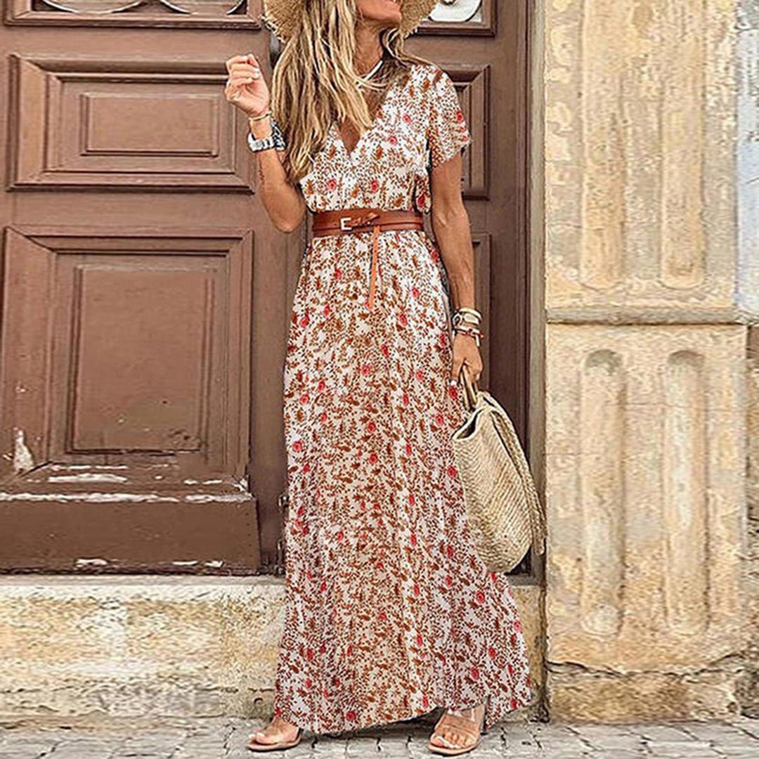Liora | Rochie maxi Ibiza în stil hippie