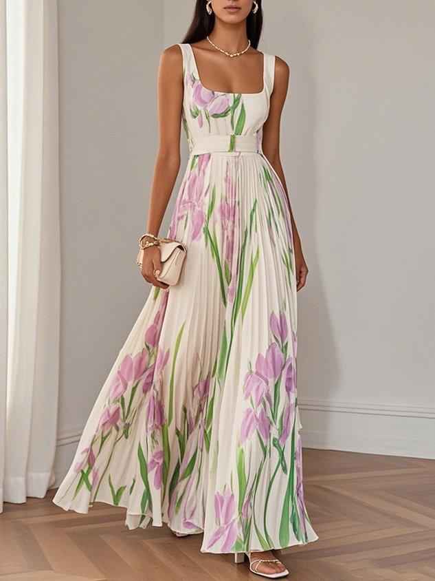 Liviana | Rochie Maxi Plissé