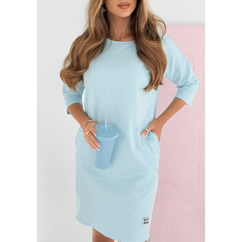 Mira | Rochie cu mâneci 3/4 și buzunare
