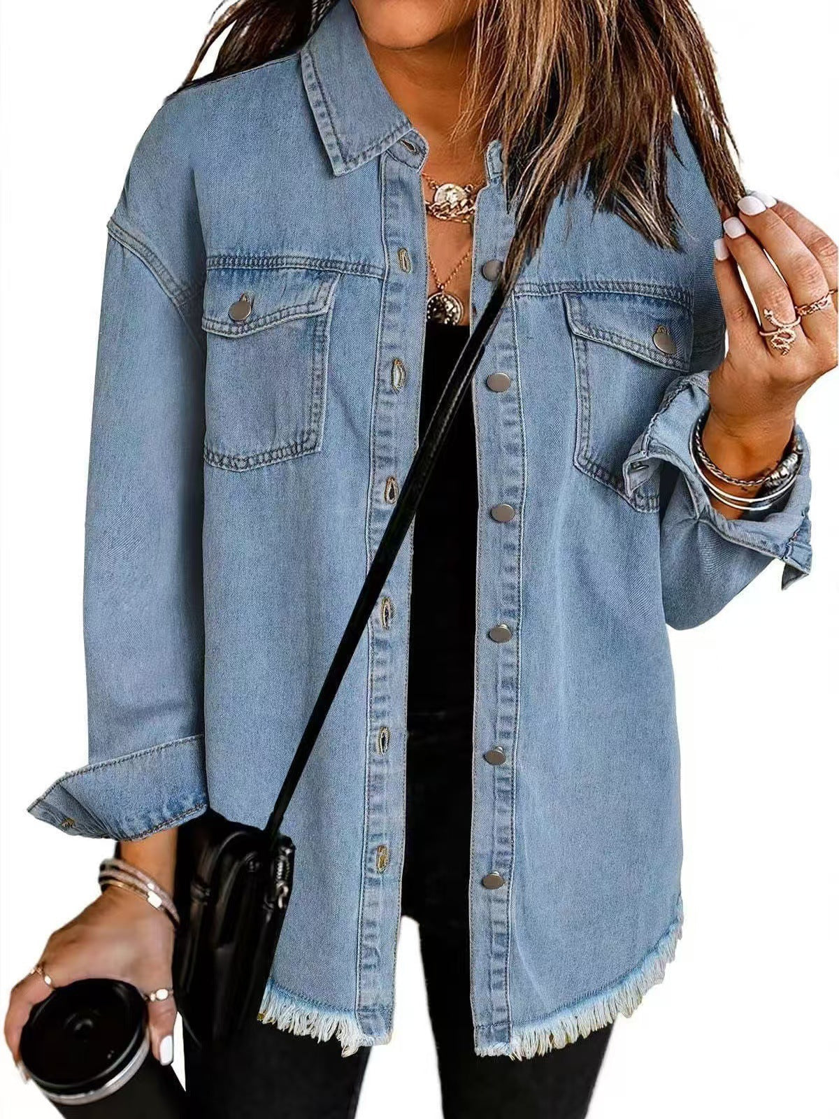 KATJA | Geacă Denim Clasică pentru Uz Zilnic
