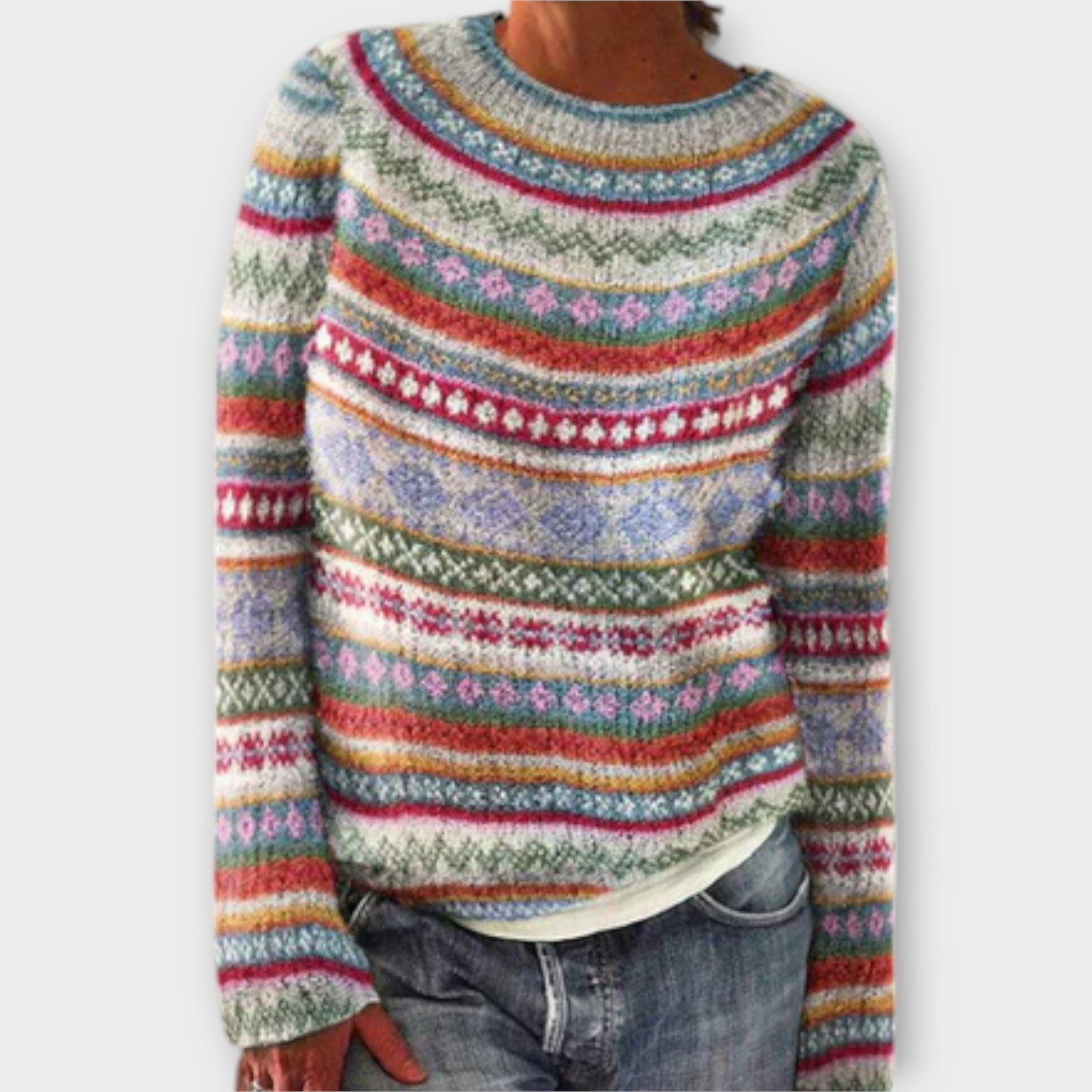 Pulover Vintage Tricotat pentru Femei