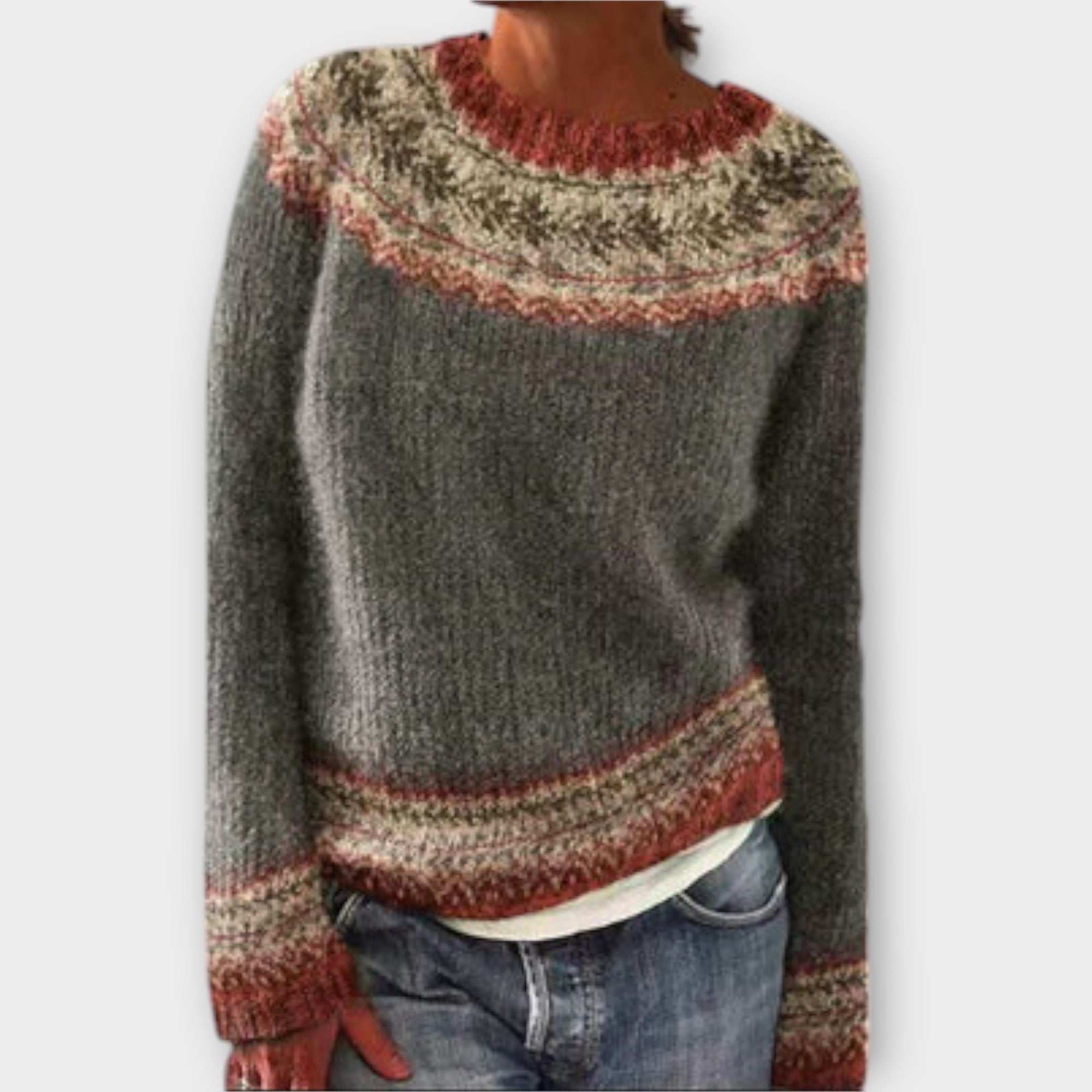 Pulover Vintage Tricotat pentru Femei
