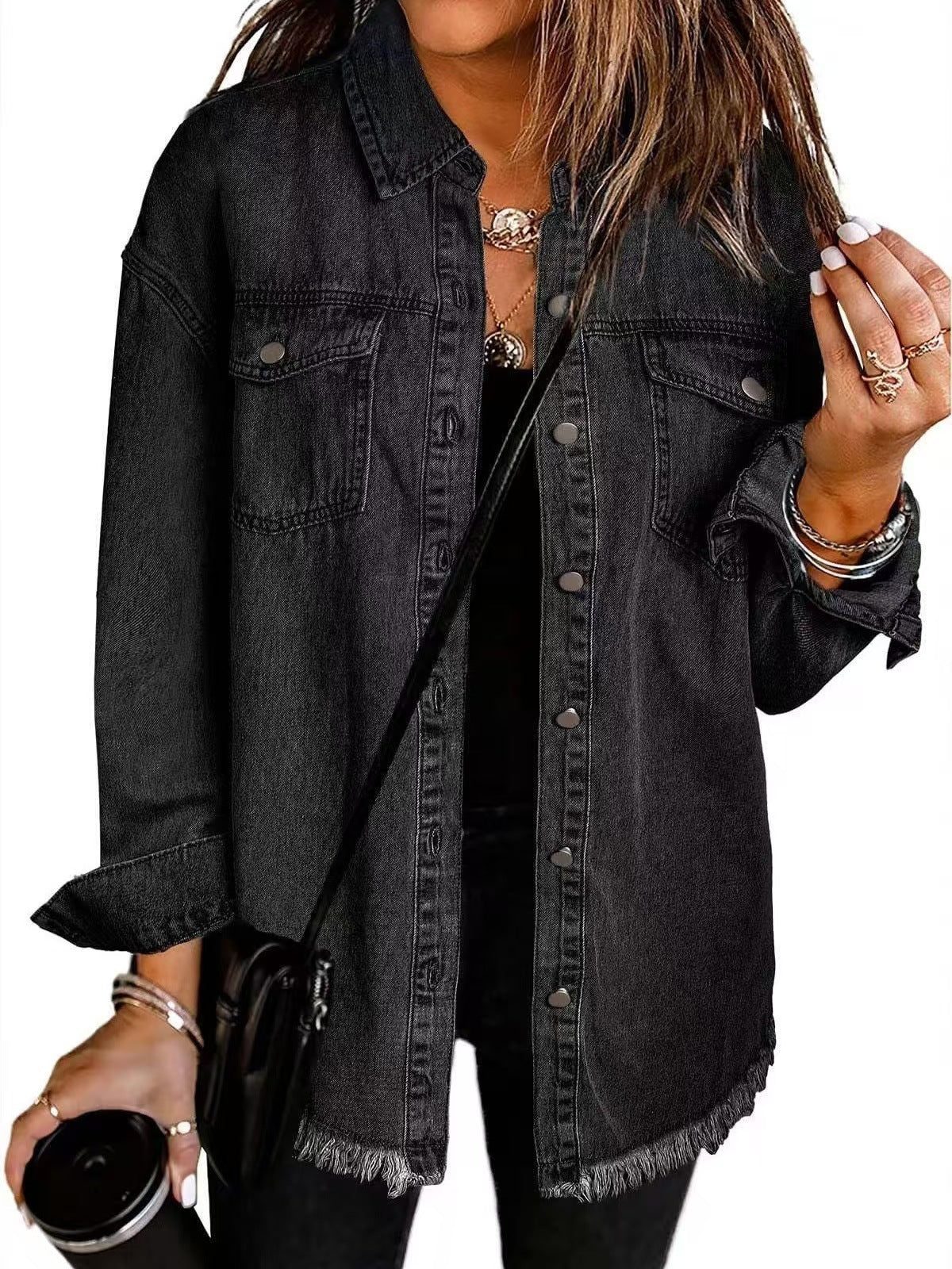 Giselle - Jachetă din Denim Timeless cu Stil Clasic