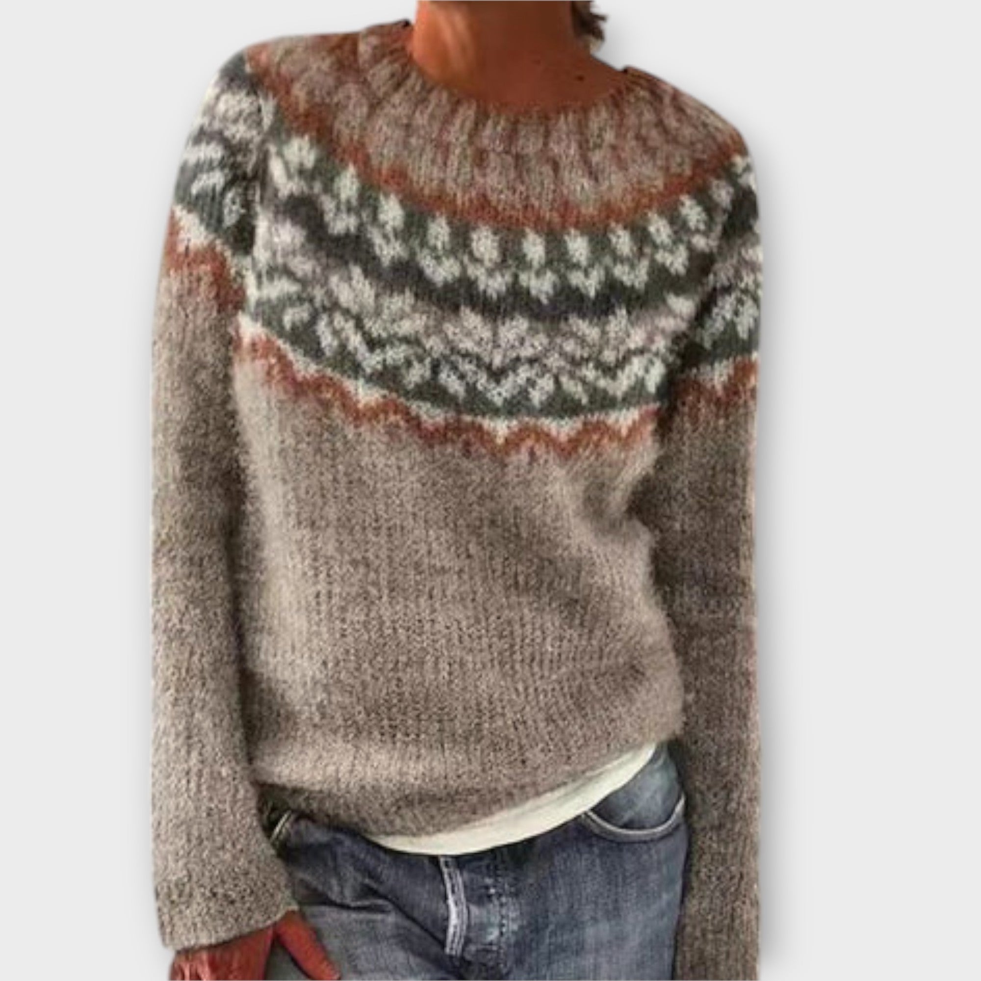 Pulover Vintage Tricotat pentru Femei