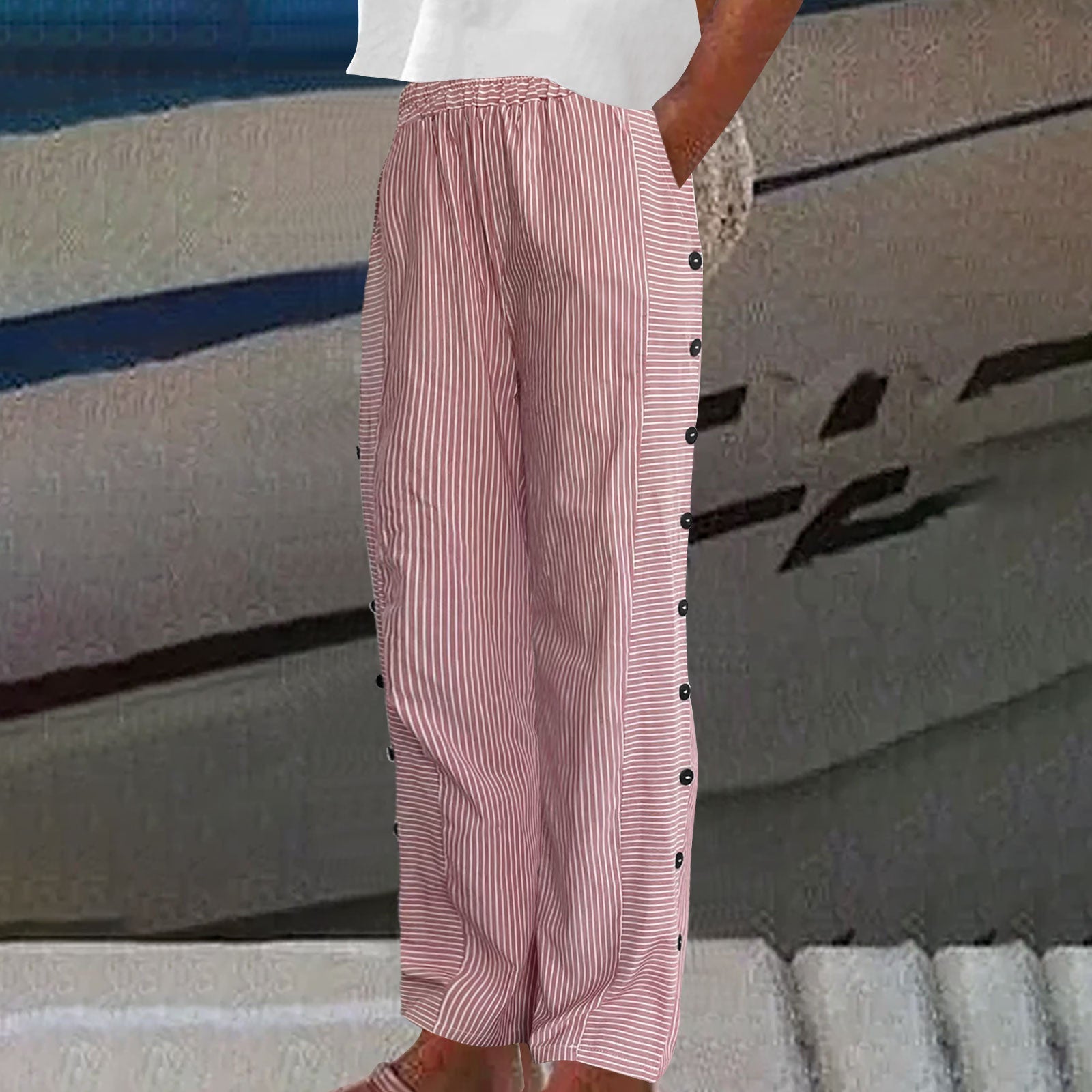 Sera™ - Pantaloni cu șnur și nasturi