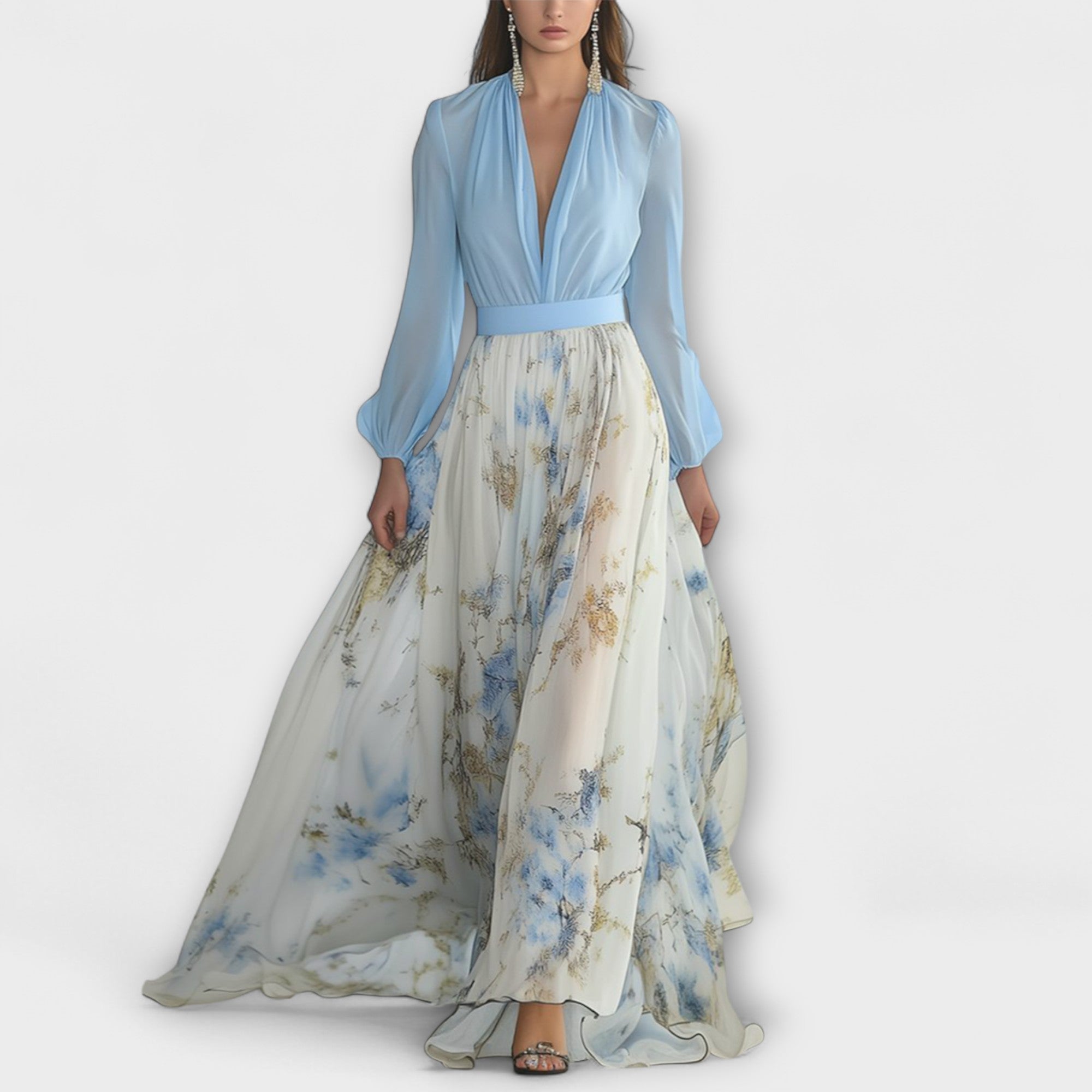 Harper - Rochie Maxi cu Flori