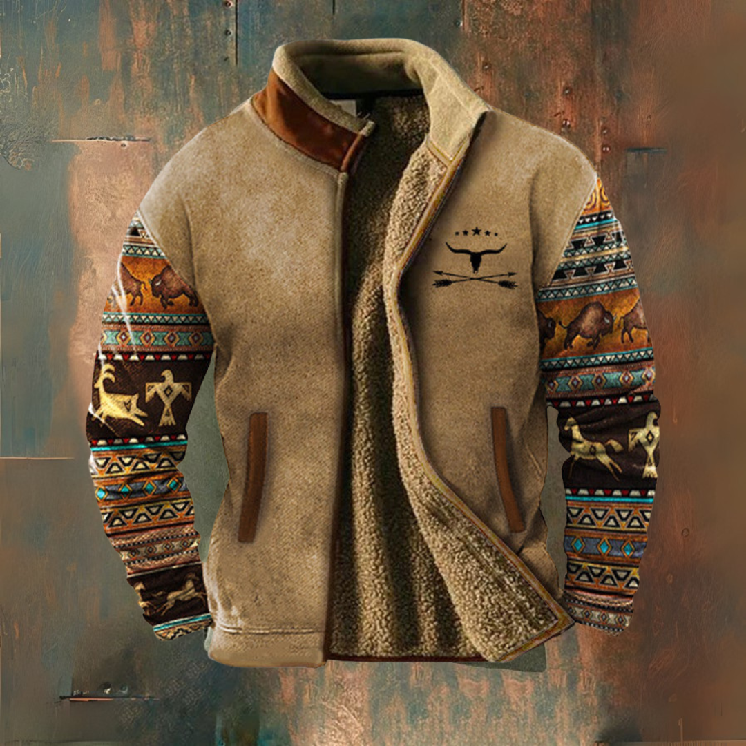 Mathéo - Pulover casual din fleece pentru bărbați