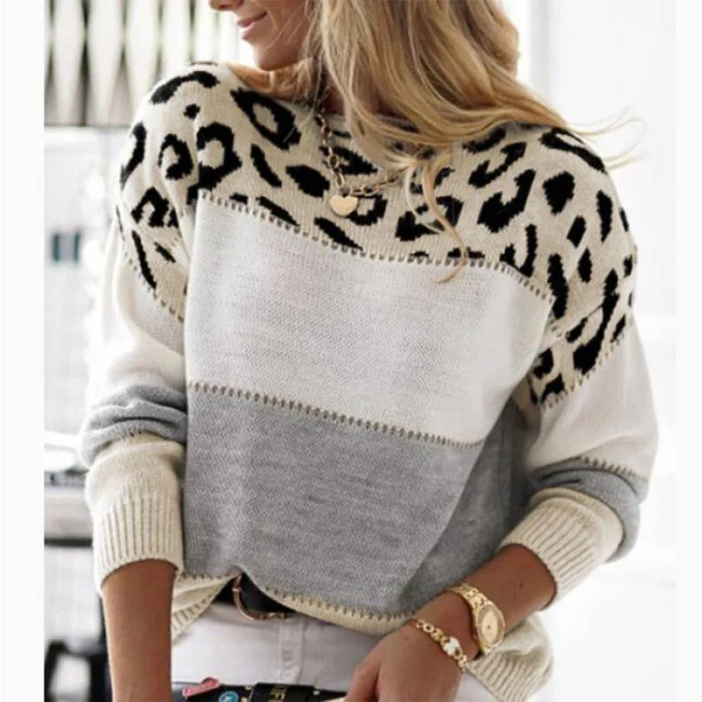 Cheyenne - Pulover Casual cu Design de Leopard