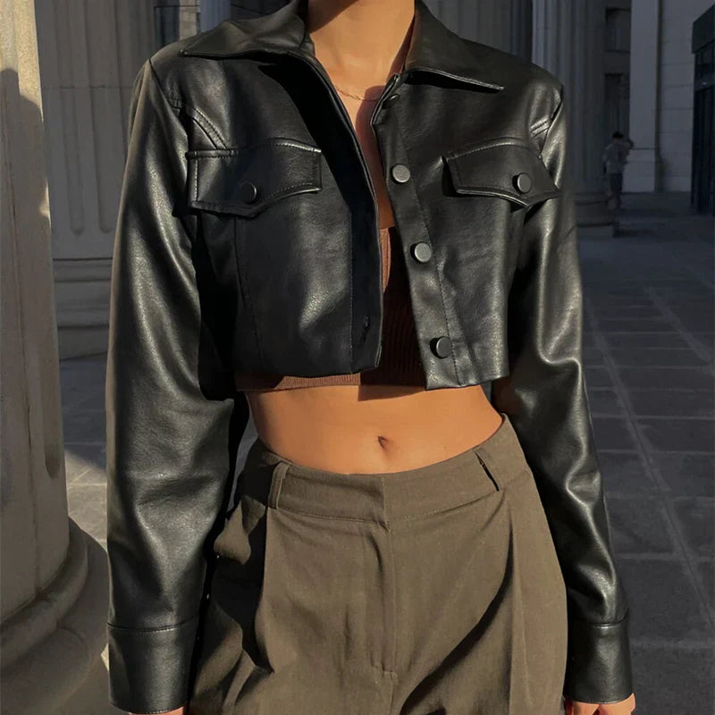 Élise™ | Jachetă elegantă din piele ecologică