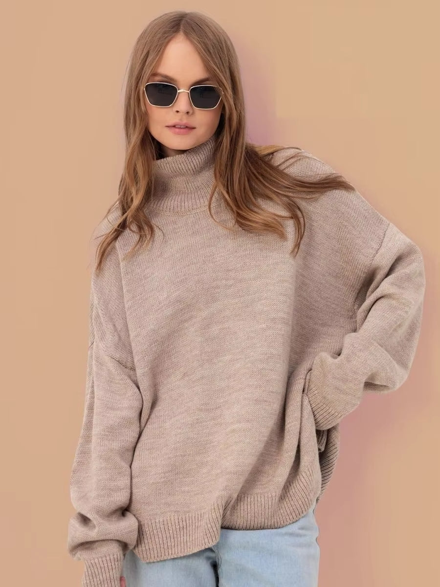 Pulover Oversized cu Guler Înalt Élodie™