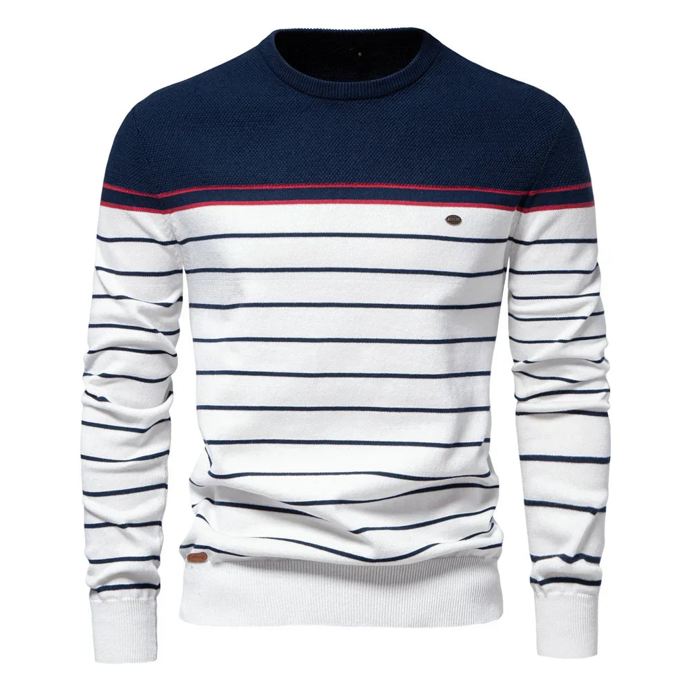 Laluna® | Pulover Bărbați cu Design în Dungi