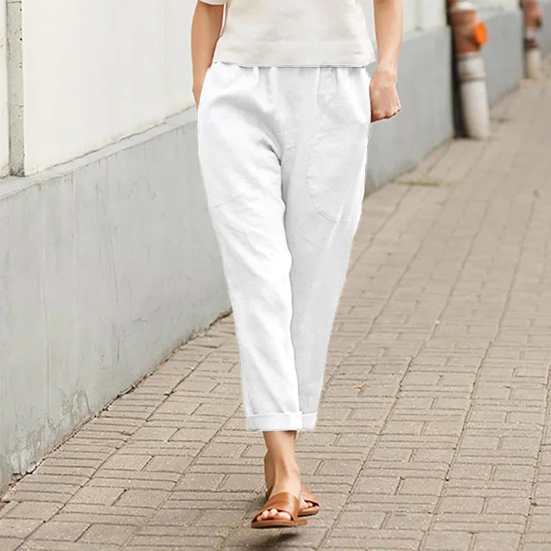 Crissa™ - Pantaloni largi cu buzunare