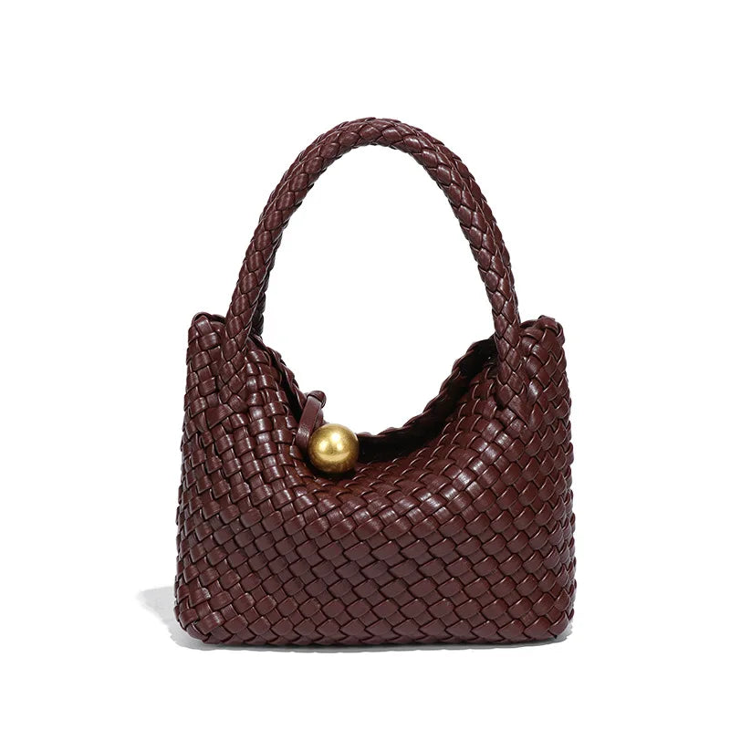ASTRID™ | GEANTĂ DIN PIELĂ ÎMPLICATĂ ELEGANTĂ CU DETALII DIN AUR