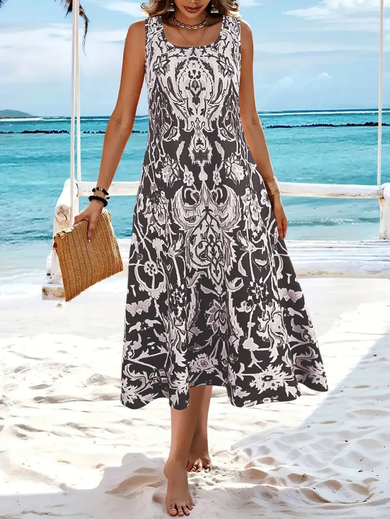 Sofia – Rochie de Vară cu Motiv Boho Elegant