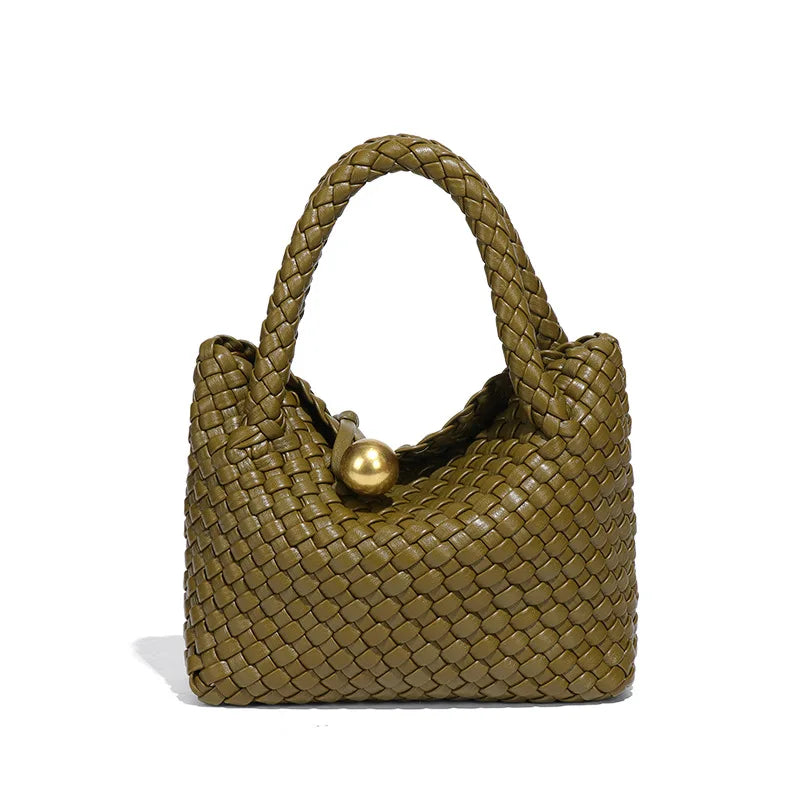 ASTRID™ | GEANTĂ DIN PIELĂ ÎMPLICATĂ ELEGANTĂ CU DETALII DIN AUR