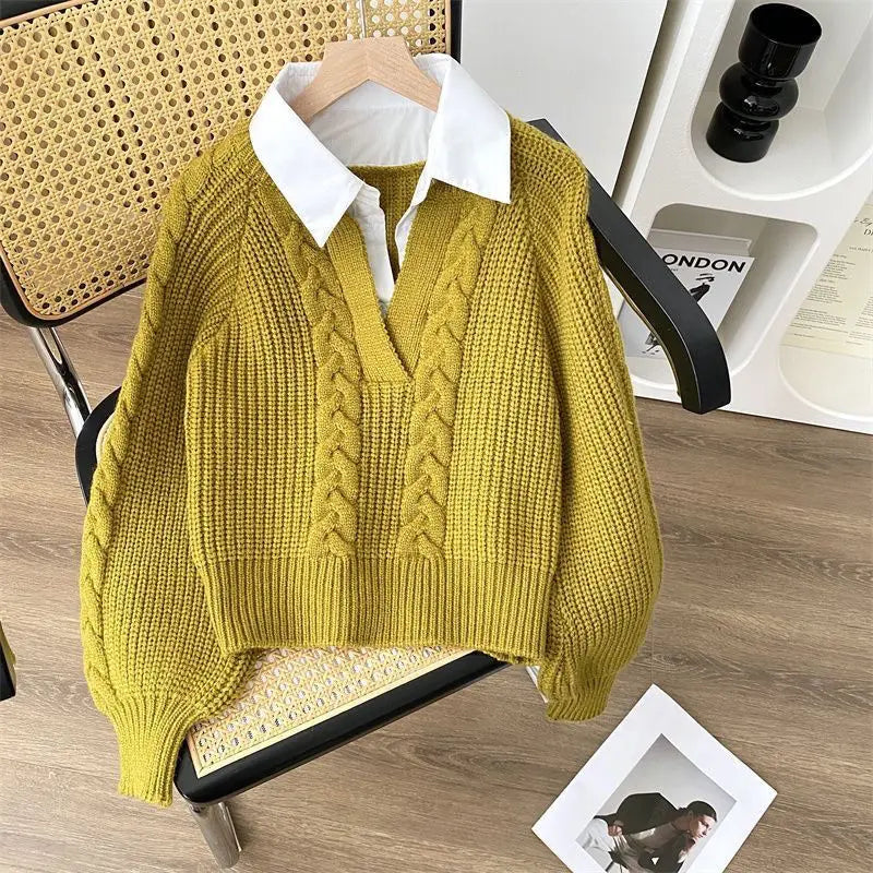 Clémence™ | Pulover Retro Duo Cocon