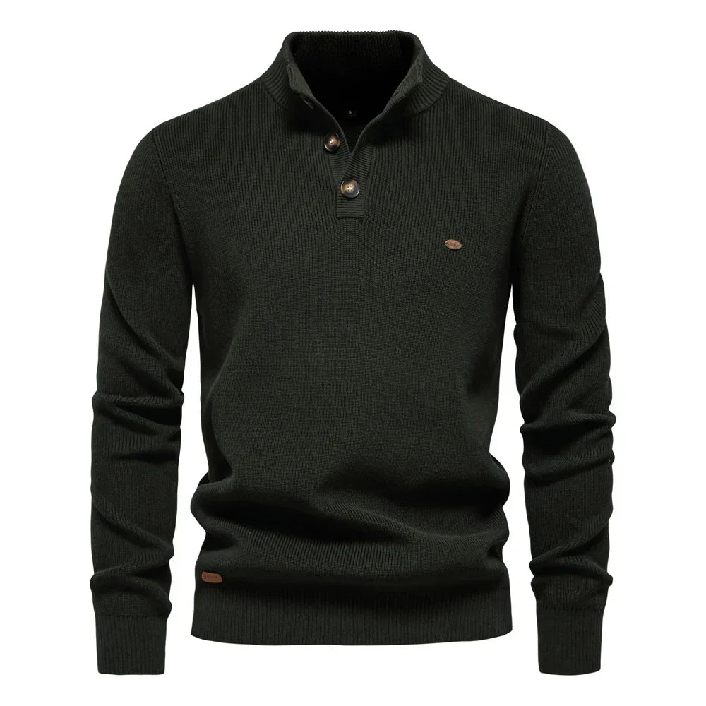 Koelman | Pulover pentru bărbați cu design cu nasturi