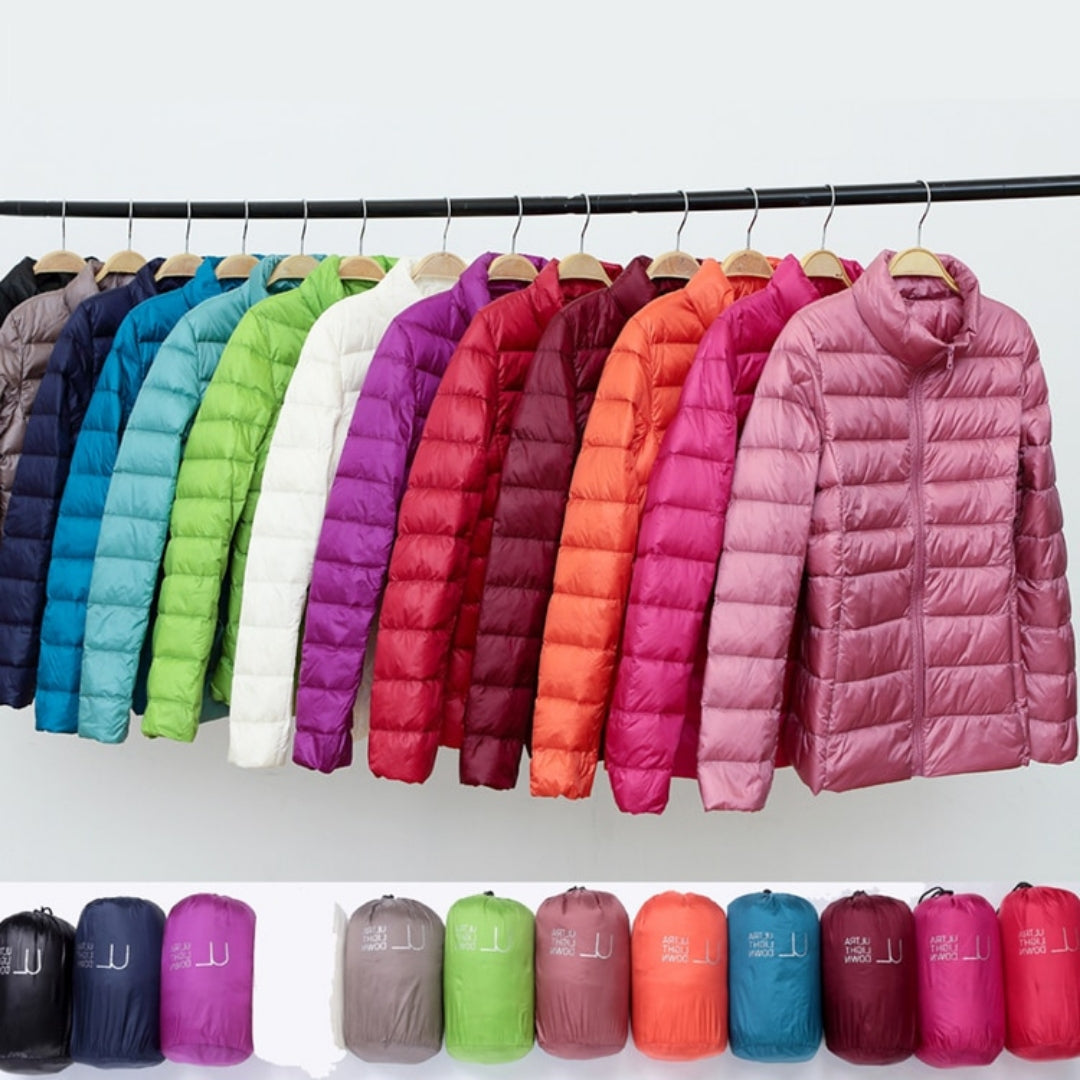 Aurora - Jachetă Ultralight Ny cu Pene Albe de Rață