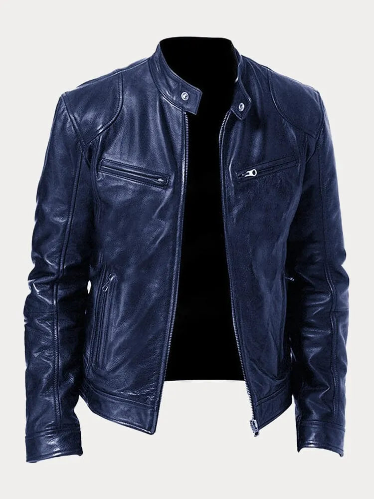 Édouard™ | Jachetă din Piele cu Design Unic