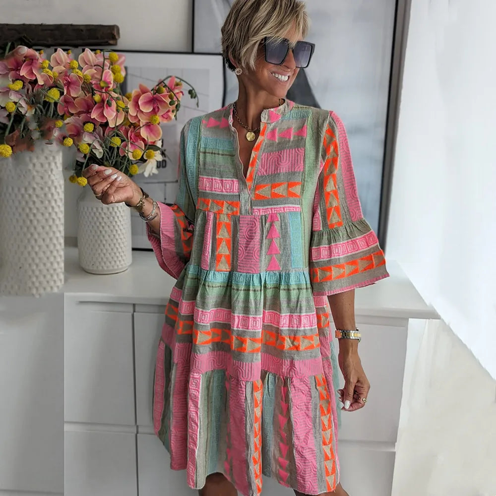 Rochie Midi Elegantă de Vară
