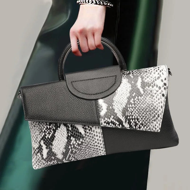 celine™ – geantă de mână structurată din piele ecologică