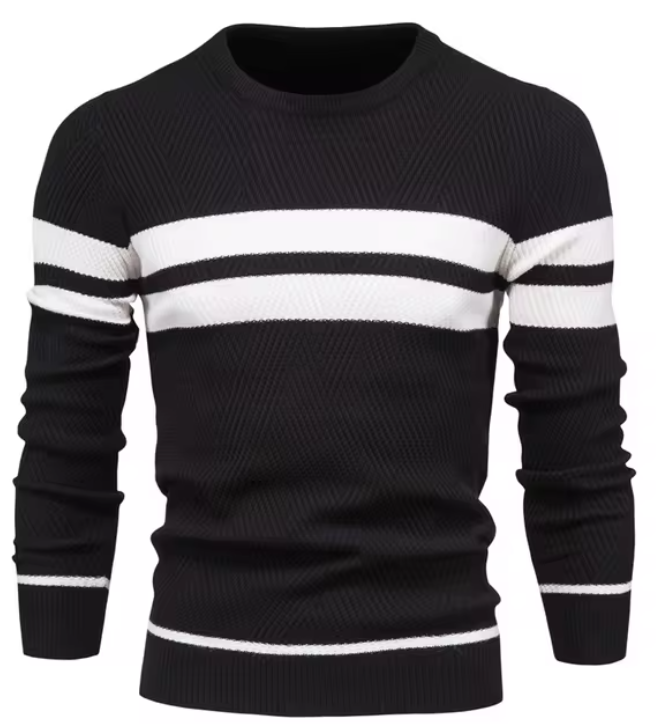 MIRAVO | Pulover elegant pentru bărbați cu design zigzag