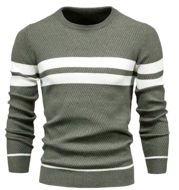 MIRAVO | Pulover elegant pentru bărbați cu design zigzag