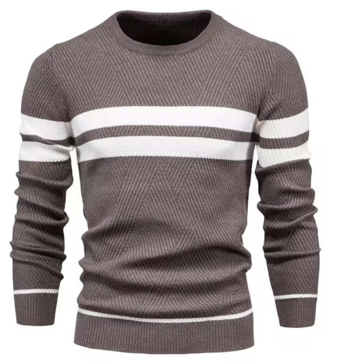 MIRAVO | Pulover elegant pentru bărbați cu design zigzag