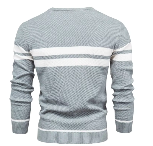 MIRAVO | Pulover elegant pentru bărbați cu design zigzag