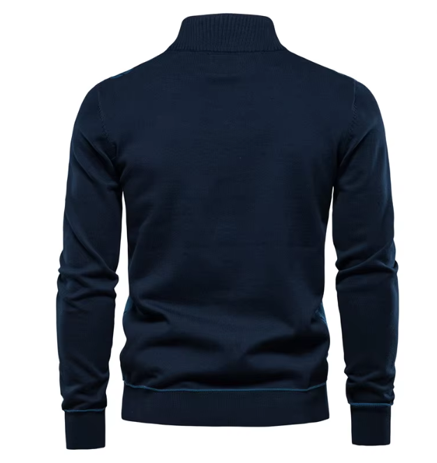 Laluna® | Pulover pentru bărbați cu fermoar pe jumătate