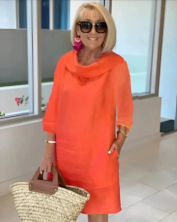 Amity | Rochie Elegantă Lucioasă