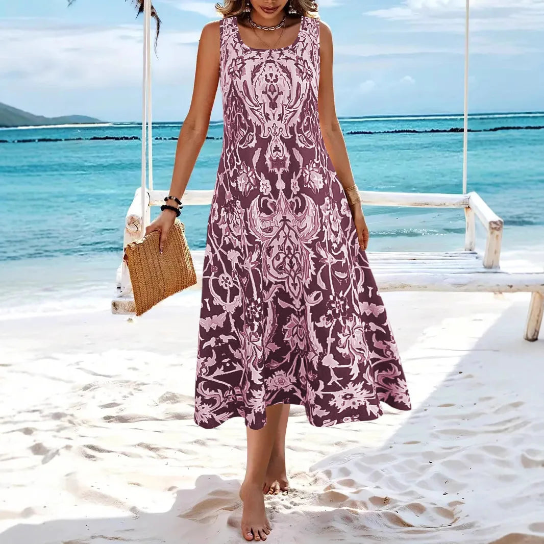 Sofia – Rochie de Vară cu Motiv Boho Elegant