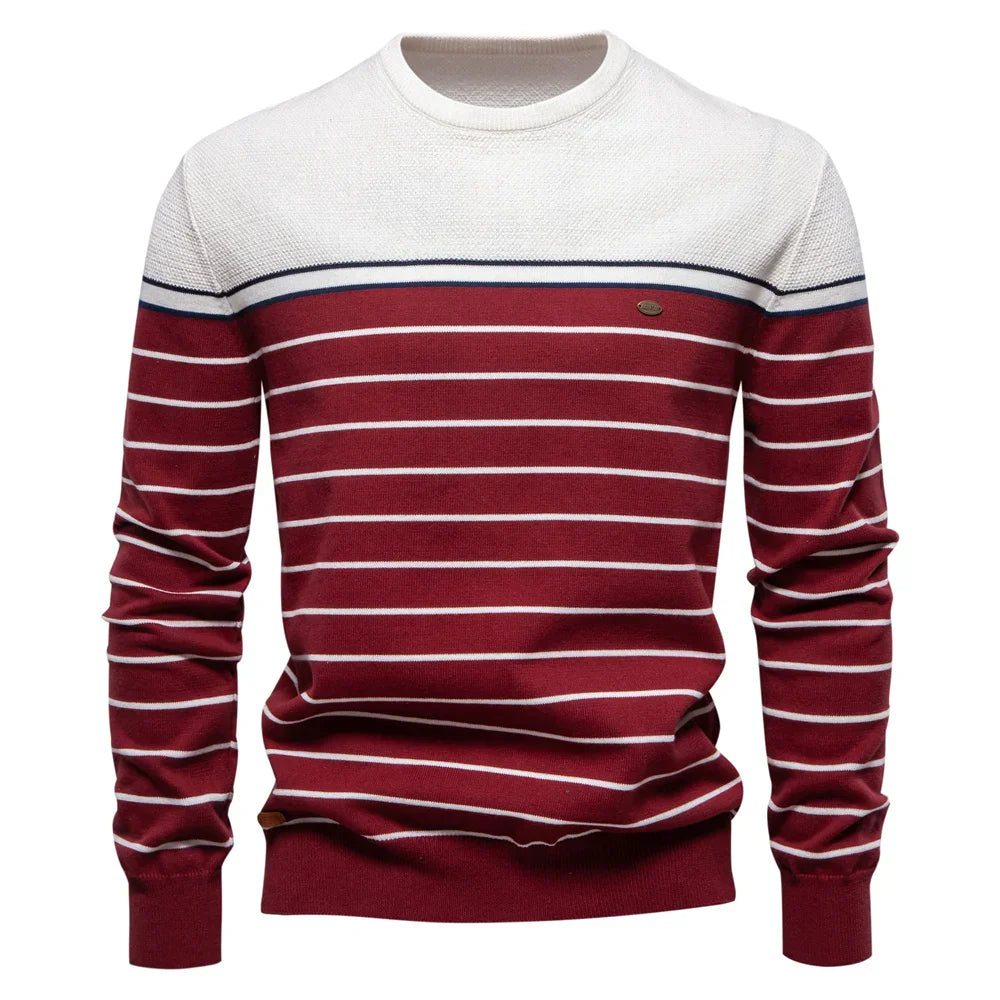 Laluna® | Pulover Bărbați cu Design în Dungi
