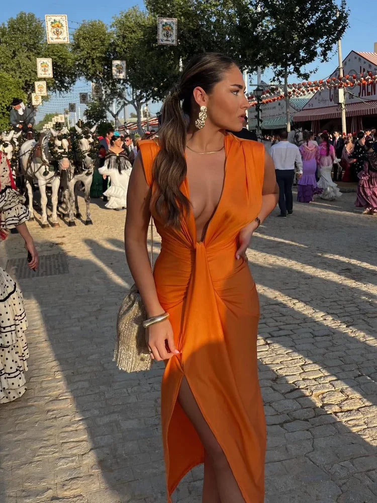 Moriah - Rochie Elegantă cu Plisaje