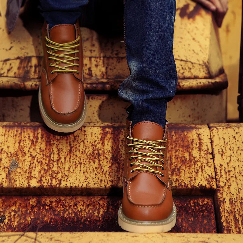 Muller™ – Botine din Piele Naturală Retro