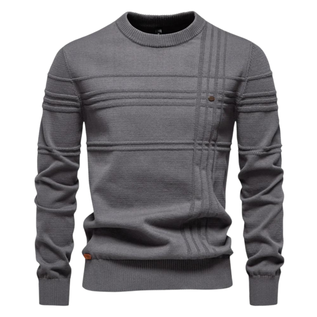 MIRAVO | Pulover elegant pentru bărbați cu model în carouri
