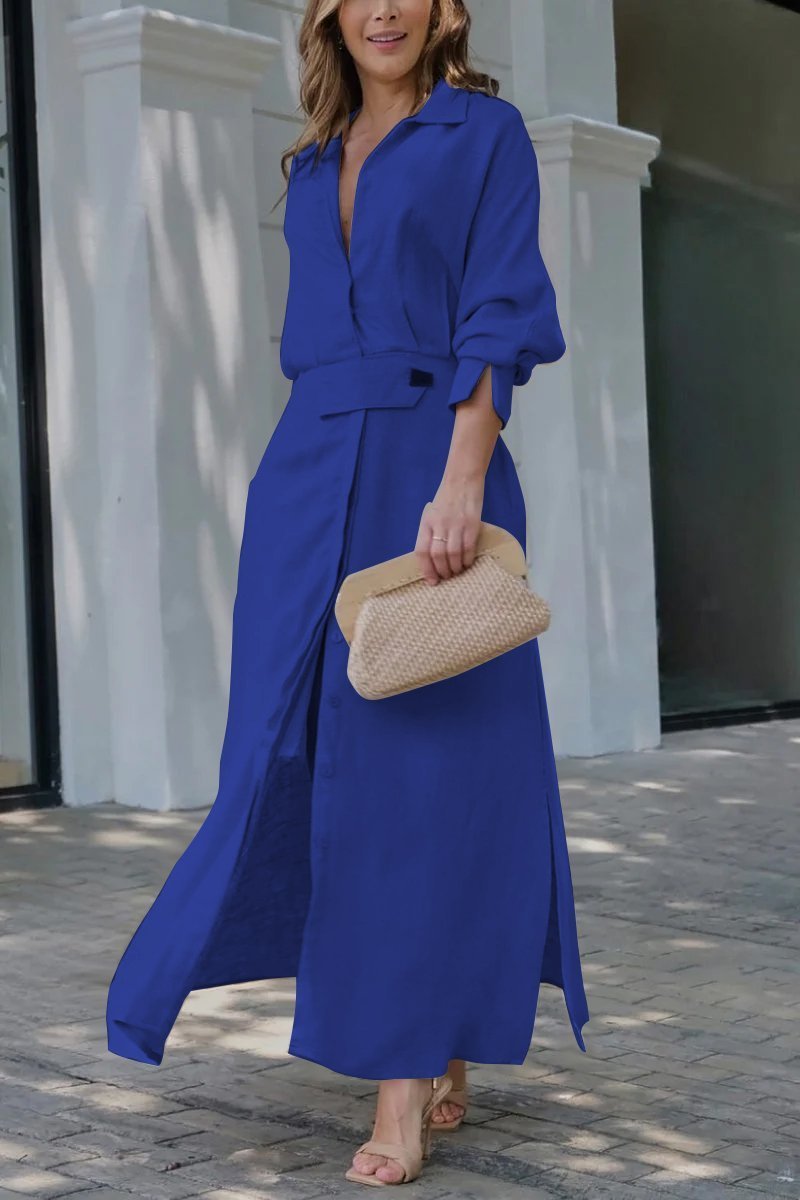 Valéria | Rochie maxi cu decolteu în V