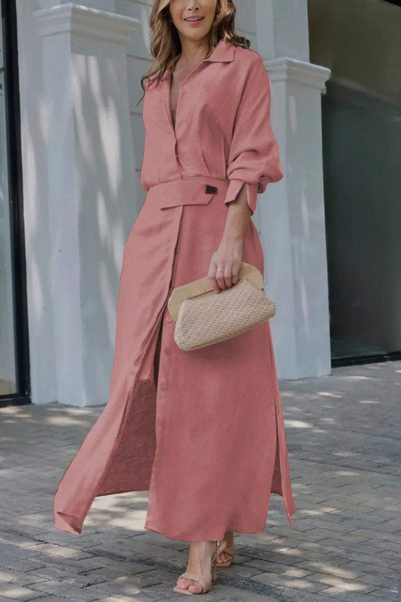 Valéria | Rochie maxi cu decolteu în V