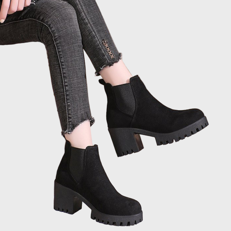 Marley | Botine cu toc bloc