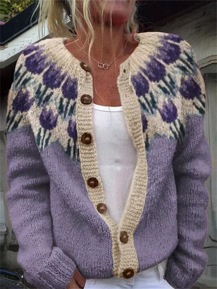 Josephine | Pulover Vintage Inspirat din Insulele