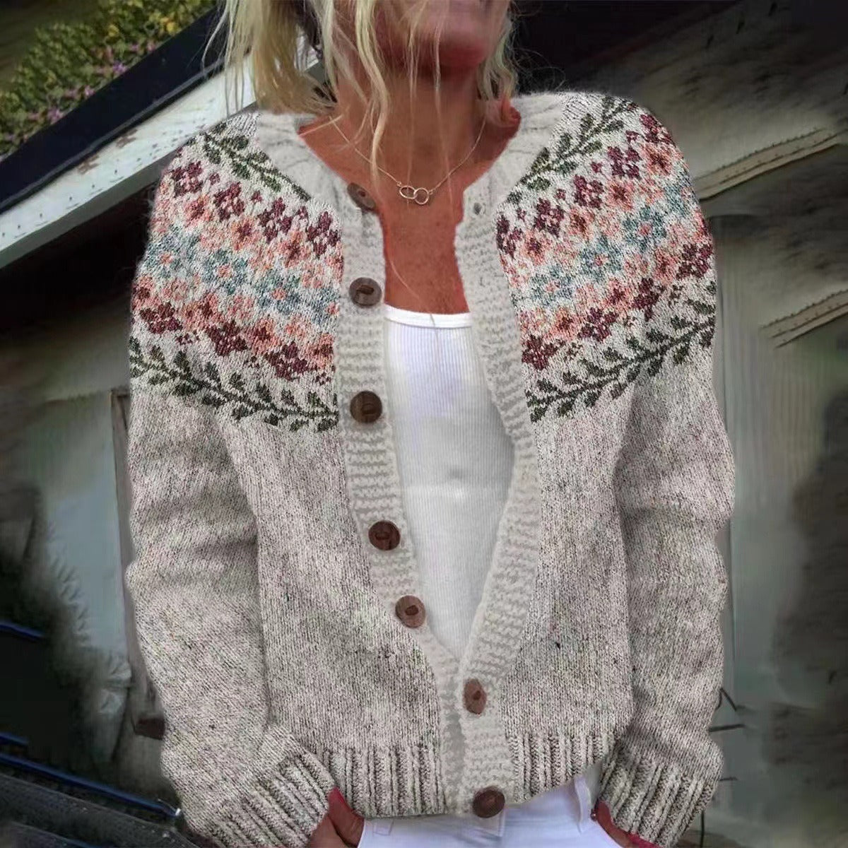 Madelyne | Vintage Islandez Cardigan