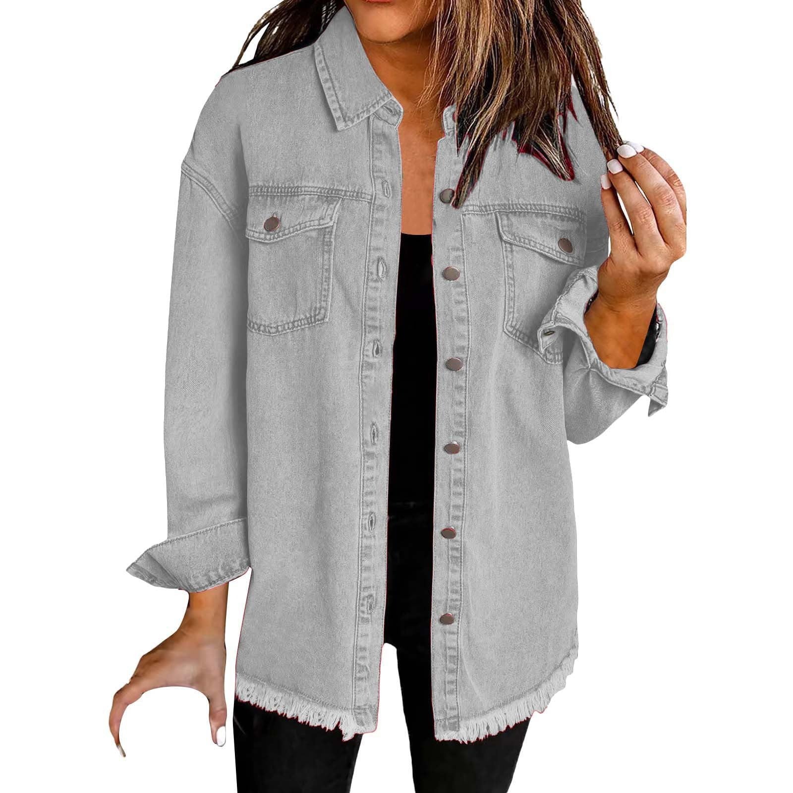KATJA | Geacă Denim Clasică pentru Uz Zilnic
