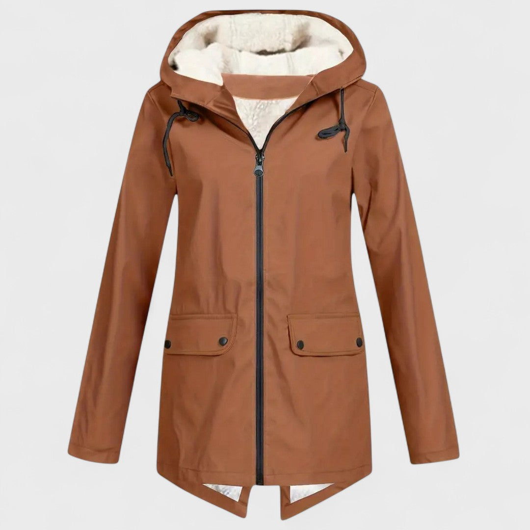 Astrid - Parka impermeabilă căptușită cu fleece