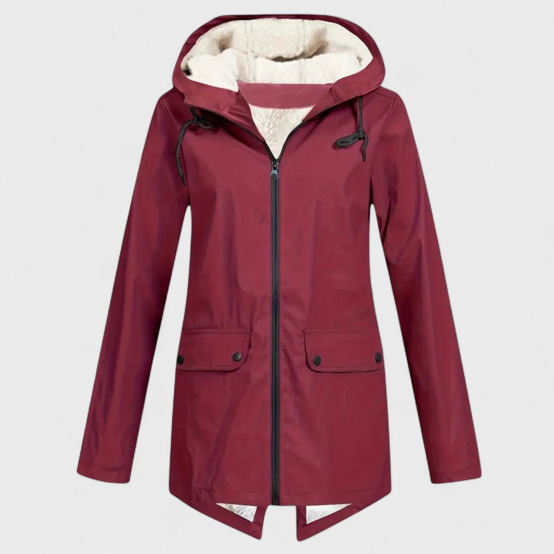 Astrid - Parka impermeabilă căptușită cu fleece