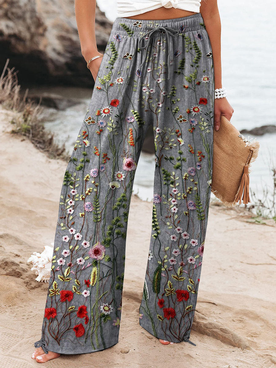 Briana | Pantaloni cu Picior Larg