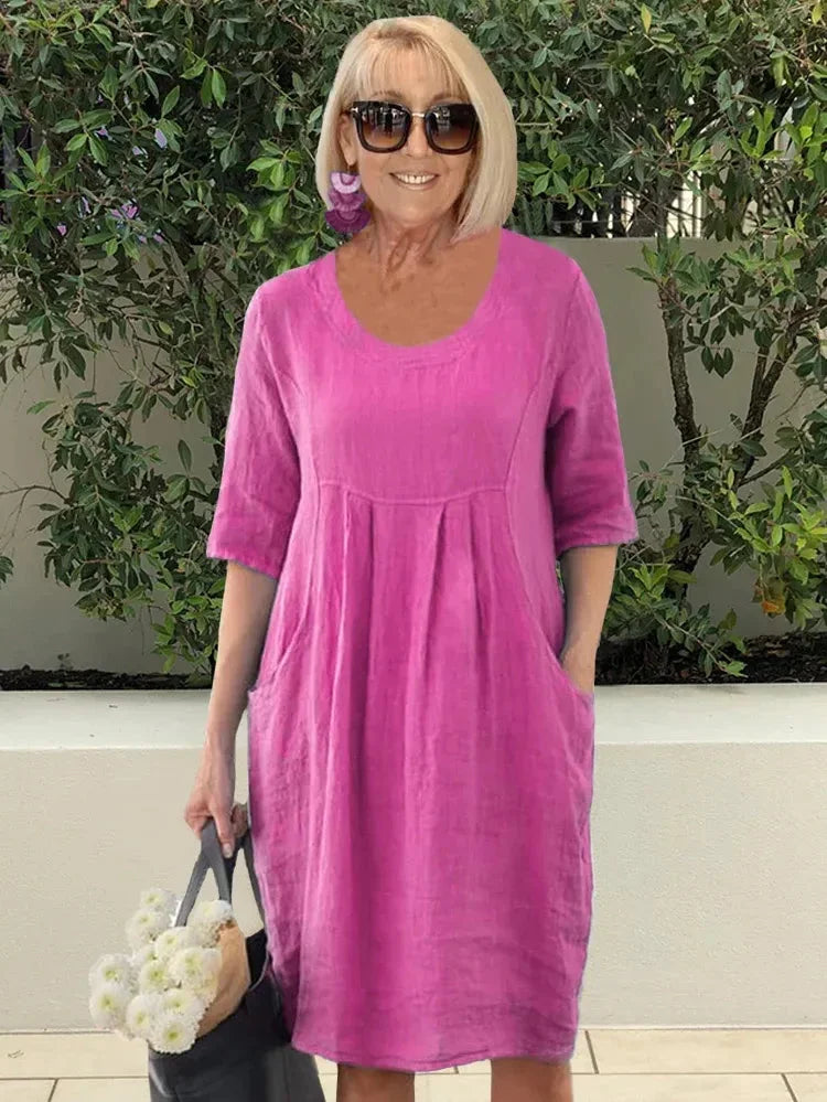 Renée | Rochie Midi-Tunică cu Buzunare
