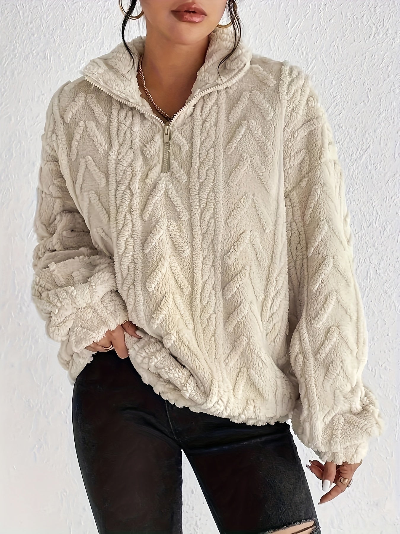 Madeleine™ - Fleece Pullover cu Fermuar pentru Femei
