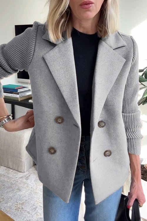 Amora | Blazer Elegant cu Mâneci din Tricot